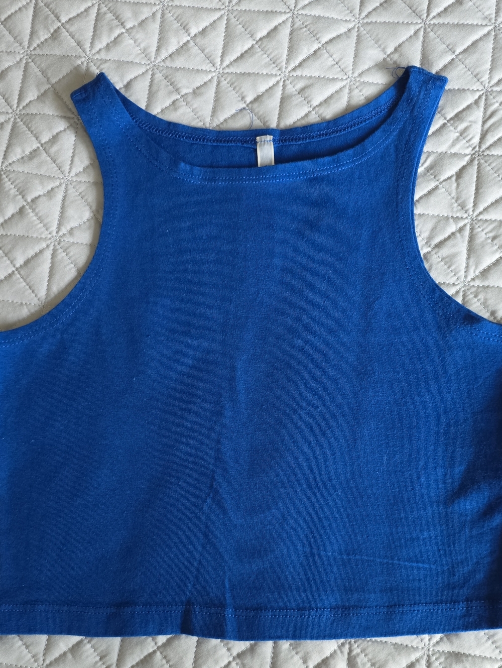 Women's Royal Blue Cropped Tank Top